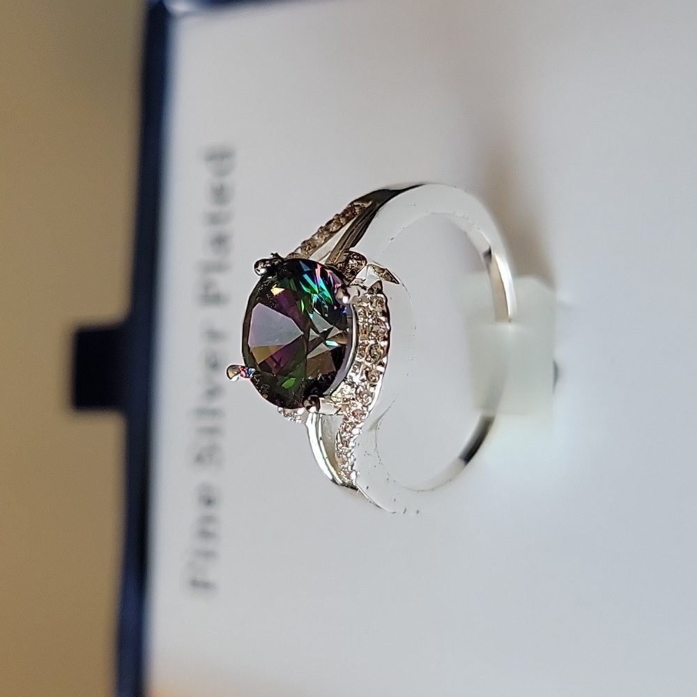 Silver plated ring